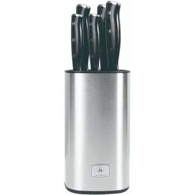 Lumin Laguiole - Cuisson - Noir - 3CR13 - Ensemble de couteaux - Publicité Lumin Laguiole - Cuisson - Noir - 3CR13 - Ensemble de couteaux - Publicité