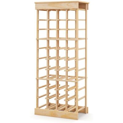 Giantex Casier à vin beige 46,4 x 27,6 x 113 cm Beige 46x113x28cm - Publicité Giantex Casier à vin beige 46,4 x 27,6 x 113 cm Beige 46x113x28cm - Publicité