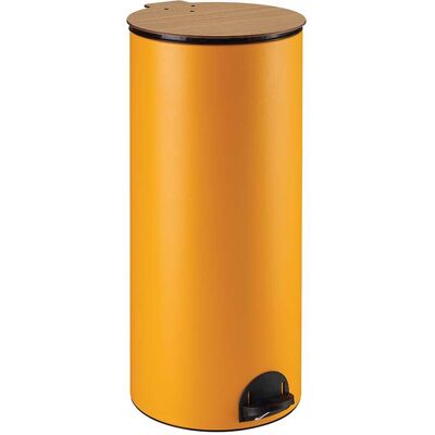 Prosper Poubelle de cuisine à pédale 30l - fabriqué en france Jaune 32x65x32cm - Publicité Prosper Poubelle de cuisine à pédale 30l - fabriqué en france Jaune 32x65x32cm - Publicité