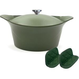 Cookut L'incroyable cocotte métal vert Vert 33x16x24cm