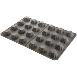 Pujadas Moule silicone 60 x 40 cm pour 24 mini brioches Noir 60x4x40cm