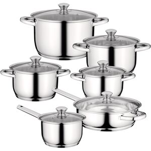 BergHoff Batterie de cuisine en acier 12 pcs gourmet Argent 62x28x32cm