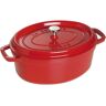 Le Creuset Cocotte ovale Signature 27cm rouge en fonte H15.4 Rouge 35x15x23cm