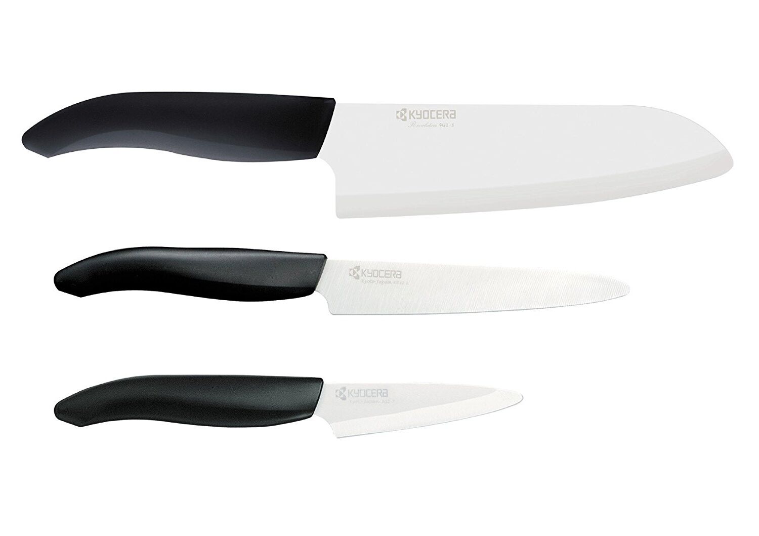 Kyocera Set de 3 couteaux de chef Noir 36x18cm
