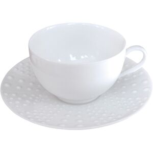 Medard de Noblat Coffret 6 tasses et soucoupes cafe Blanc 19x18x20cm