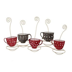 DECO-MURALE.shop Decoration murale en metal autour du cafe 62x39x2 Or 62x2x39cm