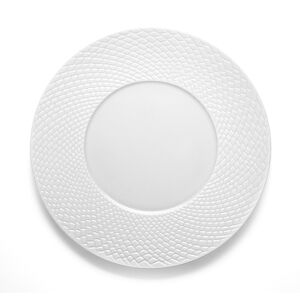 Medard de Noblat Assiette plate en Porcelaine Blanc Blanc 9x28x28cm