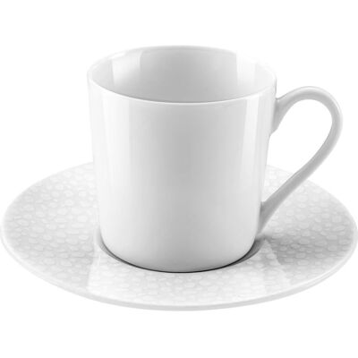 Medard de Noblat Tasse et soucoupe à café - Lot de 6 Blanc 9x0cm - Publicité Medard de Noblat Tasse et soucoupe à café - Lot de 6 Blanc 9x0cm - Publicité