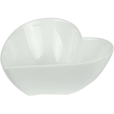 Table passion Lot de 6 coupelles cœur blanc en porcelaine 18 cm Blanc 18x9x15cm - Publicité Table passion Lot de 6 coupelles cœur blanc en porcelaine 18 cm Blanc 18x9x15cm - Publicité