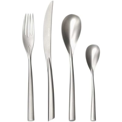 Couzon Ensemble de 24 couverts - Acier inoxydable - Gris - Publicité Couzon Ensemble de 24 couverts - Acier inoxydable - Gris - Publicité