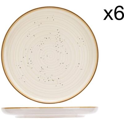 Cosy & Trendy Lot de 6 Assiettes plates en Grès, blanc, D27 cm Blanc 27x3x27cm - Publicité Cosy & Trendy Lot de 6 Assiettes plates en Grès, blanc, D27 cm Blanc 27x3x27cm - Publicité