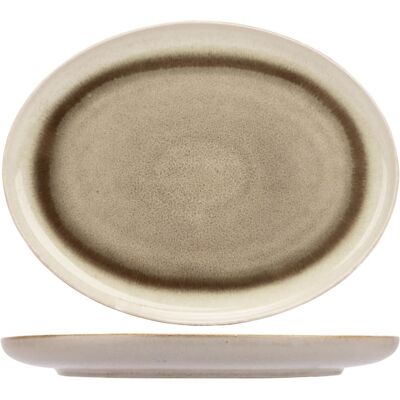 Cosy & Trendy Lot de 4 Assiettes plate ovale en Céramqiue, vert, 26,5x20,5xh 2,5 cm Vert 27x3x21cm - Publicité Cosy & Trendy Lot de 4 Assiettes plate ovale en Céramqiue, vert, 26,5x20,5xh 2,5 cm Vert 27x3x21cm - Publicité