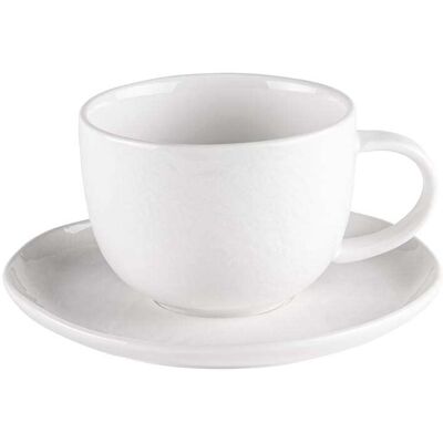 Table passion De 6 tasse et sous-tasse à thé 22 cl (lot blanc en porcelaine Blanc 11x6x8cm - Publicité Table passion De 6 tasse et sous-tasse à thé 22 cl (lot blanc en porcelaine Blanc 11x6x8cm - Publicité