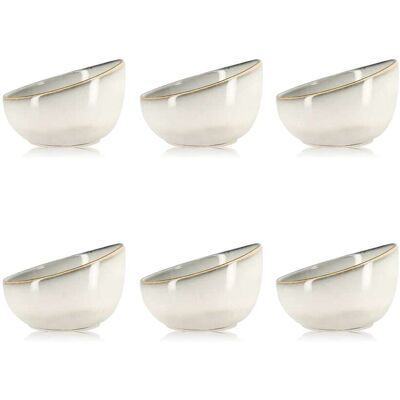 OGO Living Lot de 6 coupelles en grès 12cm Gris 12x4x8cm - Publicité OGO Living Lot de 6 coupelles en grès 12cm Gris 12x4x8cm - Publicité