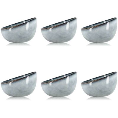 OGO Living Lot de 6 coupelles en grès Bleu 12x4x8cm - Publicité OGO Living Lot de 6 coupelles en grès Bleu 12x4x8cm - Publicité