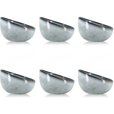 OGO Living Lot de 6 coupelles bleues en grès 12cm Bleu 12x8x12cm - Publicité OGO Living Lot de 6 coupelles bleues en grès 12cm Bleu 12x8x12cm - Publicité