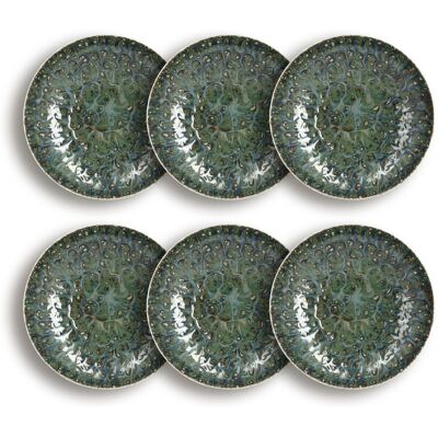 OGO Living Lot de 6 assiettes creuses en porcelaine 21cm Bleu 21x5x21cm - Publicité OGO Living Lot de 6 assiettes creuses en porcelaine 21cm Bleu 21x5x21cm - Publicité