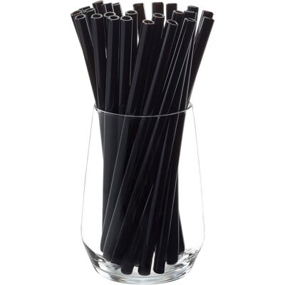 GEFU Pailles en verre coloris noir (25 pièces) 23 cm Noir 29x9x8cm - Publicité GEFU Pailles en verre coloris noir (25 pièces) 23 cm Noir 29x9x8cm - Publicité