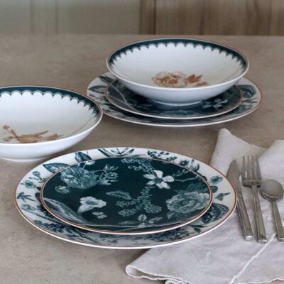 Novastyl Lot de 6 assiettes creuses en porcelaine blanche 21cm Blanc 21x6x21cm - Publicité Novastyl Lot de 6 assiettes creuses en porcelaine blanche 21cm Blanc 21x6x21cm - Publicité