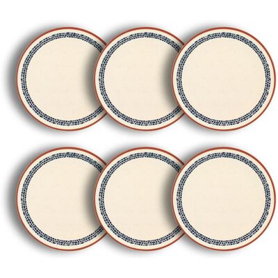 Novastyl Lot de 6 assiettes plates en faïence blanche 26cm Blanc 26x3x26cm - Publicité Novastyl Lot de 6 assiettes plates en faïence blanche 26cm Blanc 26x3x26cm - Publicité
