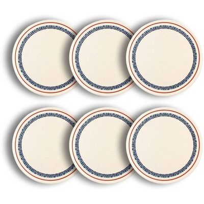 Novastyl Lot de 6 assiettes à pizza en faïence blanche 32cm Blanc 32x2x32cm - Publicité Novastyl Lot de 6 assiettes à pizza en faïence blanche 32cm Blanc 32x2x32cm - Publicité