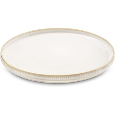 Medard de Noblat Assiette plate en grès beige Beige 1x1x1cm - Publicité Medard de Noblat Assiette plate en grès beige Beige 1x1x1cm - Publicité