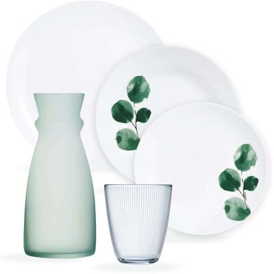 Luminarc Service de table 25 pièces, avec verres à eau et carafe Blanc 0x0cm - Publicité Luminarc Service de table 25 pièces, avec verres à eau et carafe Blanc 0x0cm - Publicité