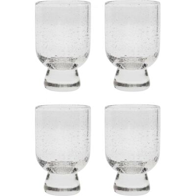 house doctor Lot de 4 verres à pied clair Transparent 8x12x8cm - Publicité house doctor Lot de 4 verres à pied clair Transparent 8x12x8cm - Publicité