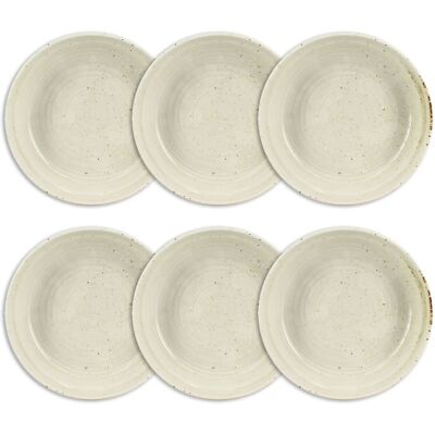 OGO Living Lot de 6 assiettes creuses 15,5cm en porcelaine beige Beige 16x4x16cm - Publicité OGO Living Lot de 6 assiettes creuses 15,5cm en porcelaine beige Beige 16x4x16cm - Publicité