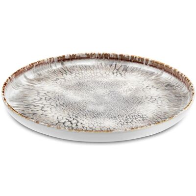 Medard de Noblat Assiette plate en grès gris texturé Gris 0x0cm - Publicité Medard de Noblat Assiette plate en grès gris texturé Gris 0x0cm - Publicité