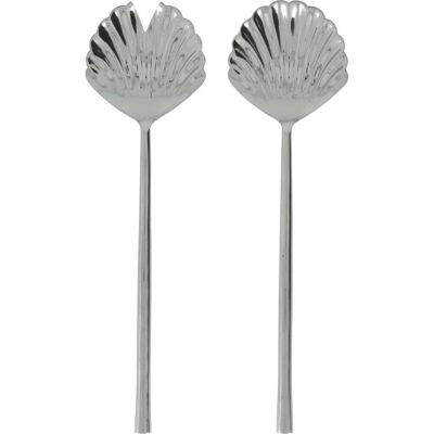 house doctor Service à salade en inox fan Argenté 28x2x8cm - Publicité house doctor Service à salade en inox fan Argenté 28x2x8cm - Publicité