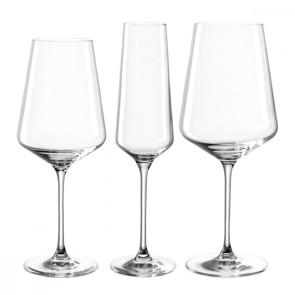 Leonardo Lot de 12 verres à vin et champagne en verre transparent Transparent 65x25x23cm