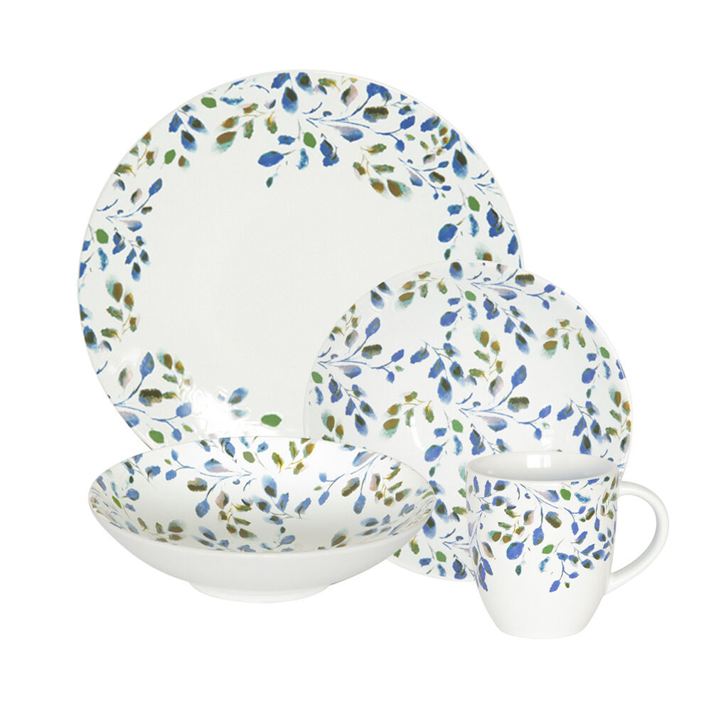 Table passion Service de vaisselles 24 pièces avec mugs assortis en grès Multicolore 27x2x27cm