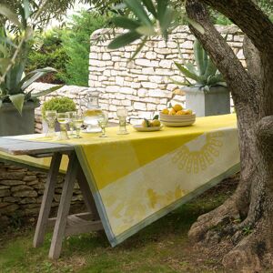 Le Jacquard Français Nappe en lin cedrat 175 x 320 Jaune 320x0x175cm