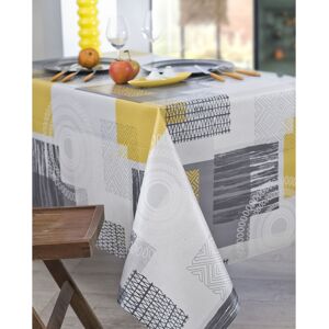 Nydel Nappe en coton enduit acrylique granit 160x350 cm Gris 350x0x160cm