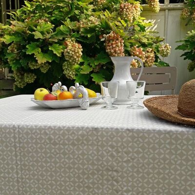 Mosaïque - Fleur de Soleil - Sable - Nappe - Publicité Mosaïque - Fleur de Soleil - Sable - Nappe - Publicité