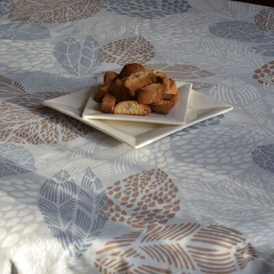 Fleur de Soleil Nappe Imperméable Grise Beige - Nappe - Publicité Fleur de Soleil Nappe Imperméable Grise Beige - Nappe - Publicité