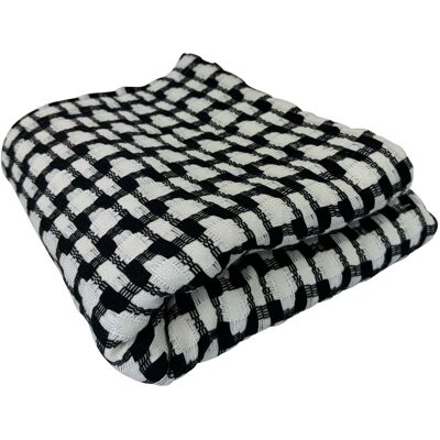 Becquet Jeté de canapé en coton noir 230x250cm Noir 250x1x230cm - Publicité Becquet Jeté de canapé en coton noir 230x250cm Noir 250x1x230cm - Publicité