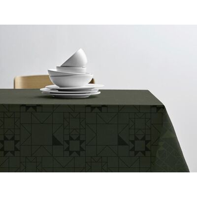 Sodahl Nappe en coton vert forêt Vert 270x0x140cm - Publicité Sodahl Nappe en coton vert forêt Vert 270x0x140cm - Publicité