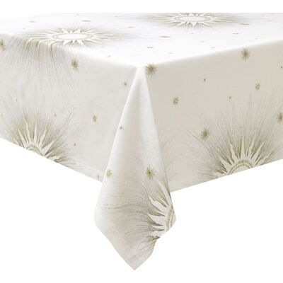 Alexandre Turpault Nappe imprimée en lin blanc 170x250 Blanc 250x0x170cm - Publicité Alexandre Turpault Nappe imprimée en lin blanc 170x250 Blanc 250x0x170cm - Publicité