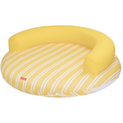 Flamingueo Matelas Gonflable Piscine PVC Jaune Jaune 152x49x152cm - Publicité Flamingueo Matelas Gonflable Piscine PVC Jaune Jaune 152x49x152cm - Publicité