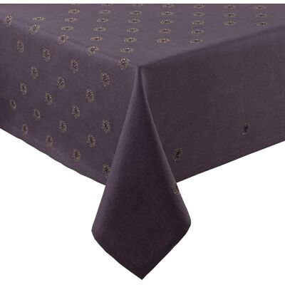 Alexandre Turpault Nappe en lin violet 170x170 Violet 170x0x170cm - Publicité Alexandre Turpault Nappe en lin violet 170x170 Violet 170x0x170cm - Publicité