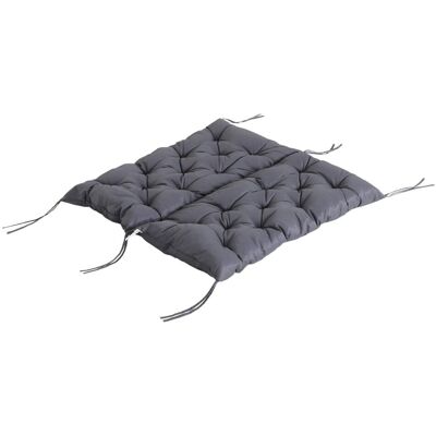 REDOM Galette de chaise d'extérieur en polyester gris foncé 98x100x8cm Gris 98x8x100cm - Publicité REDOM Galette de chaise d'extérieur en polyester gris foncé 98x100x8cm Gris 98x8x100cm - Publicité