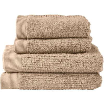 Zone Denmark Ensemble de serviettes coton camel Marron 140x0x70cm - Publicité Zone Denmark Ensemble de serviettes coton camel Marron 140x0x70cm - Publicité