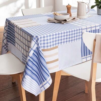 Becquet Nappe en coton beige 140x250cm Beige 250x1x140cm - Publicité Becquet Nappe en coton beige 140x250cm Beige 250x1x140cm - Publicité