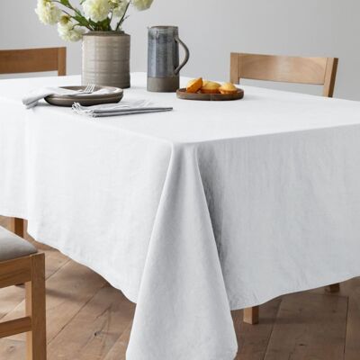 Becquet Nappe en coton blanc 150x200cm Blanc 200x1x150cm - Publicité Becquet Nappe en coton blanc 150x200cm Blanc 200x1x150cm - Publicité