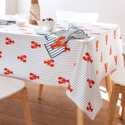 Becquet Nappe en coton orange 140x250cm Orange 250x1x140cm - Publicité Becquet Nappe en coton orange 140x250cm Orange 250x1x140cm - Publicité