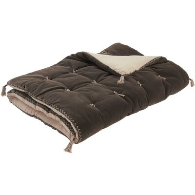 Blanc d Ivoire Futon en velours de coton et lin - 180 x 80 cm - gris charbon Gris 180x80cm - Publicité Blanc d Ivoire Futon en velours de coton et lin - 180 x 80 cm - gris charbon Gris 180x80cm - Publicité