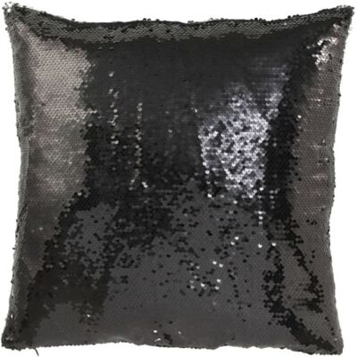 J-line Coussin carré en polyester noir 45x45x15 cm Noir 45x15x45cm - Publicité J-line Coussin carré en polyester noir 45x45x15 cm Noir 45x15x45cm - Publicité