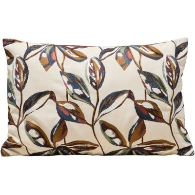 Madura Housse de coussin aux feuillages brodés colorés multicolore 40x60 cm Multicolore 40x60cm - Publicité Madura Housse de coussin aux feuillages brodés colorés multicolore 40x60 cm Multicolore 40x60cm - Publicité